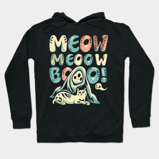 Meow Meow Boo Kawaii Cat Halloween Hoodie